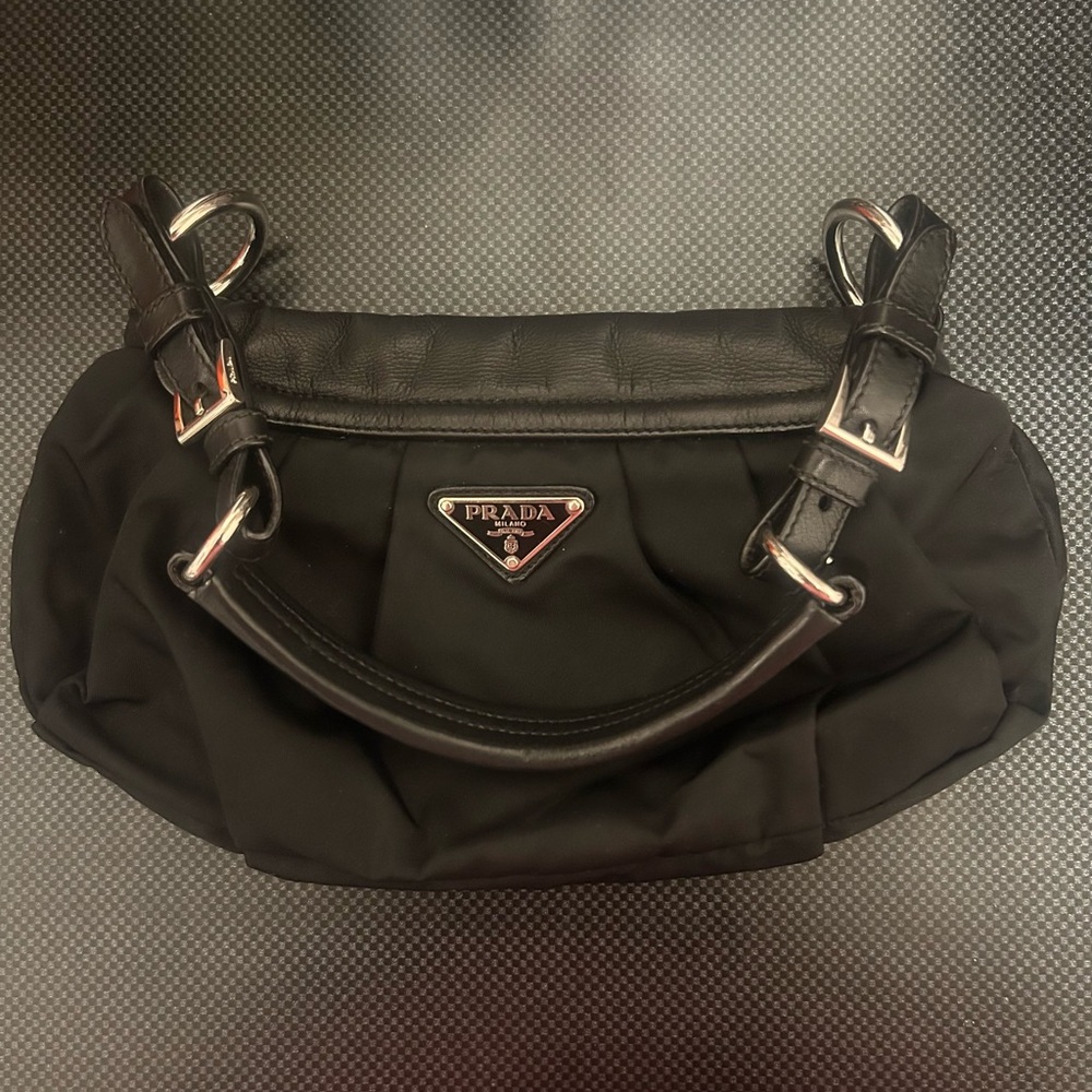 Prada Nylon & leather Shoulder Bag